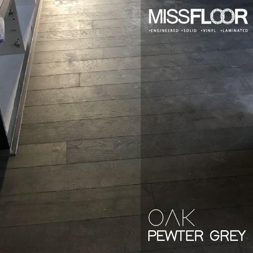 OAK - PEWTER GREY (ไม้โอ๊ค ย้อมสีเทาดำ)